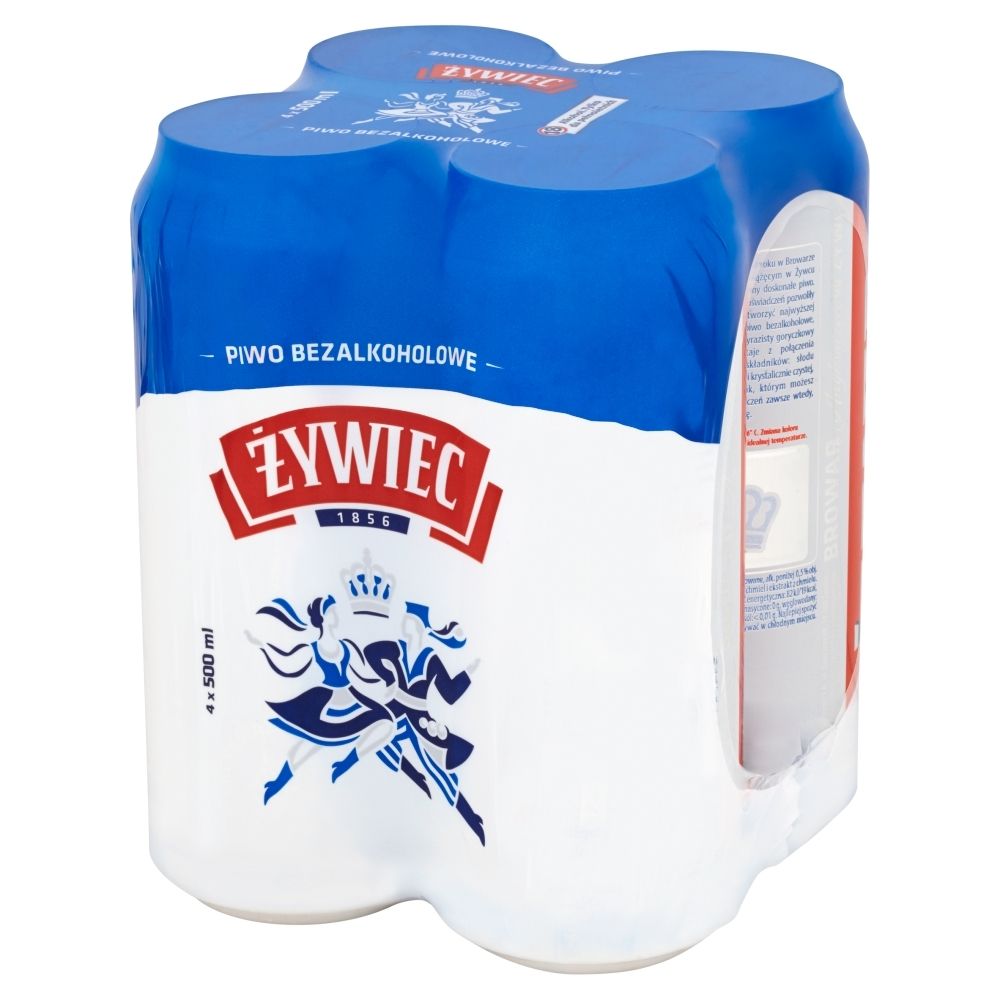 Żywiec Piwo jasne bezalkoholowe 4 x 500 ml